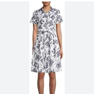 Karl Lagerfeld Paris print shirt dress